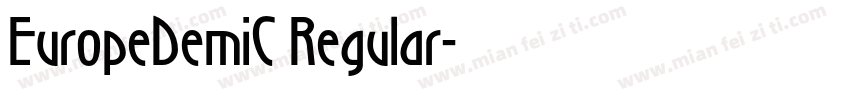 EuropeDemiC Regular字体转换